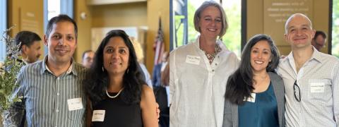 Two photos of faculty members who were newly promoted.